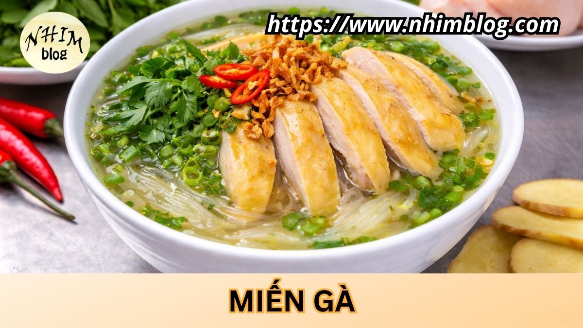 Cách nấu miến gà